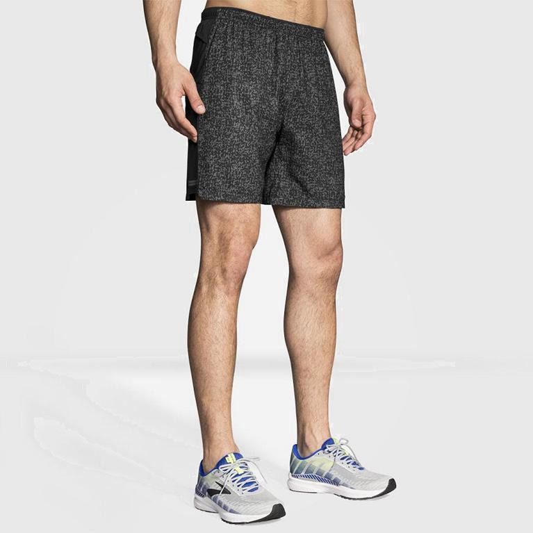 Brooks Sherpa 7 2-In-1 Hardloopshorts voor Heren Grijs (IHQOX-6972)